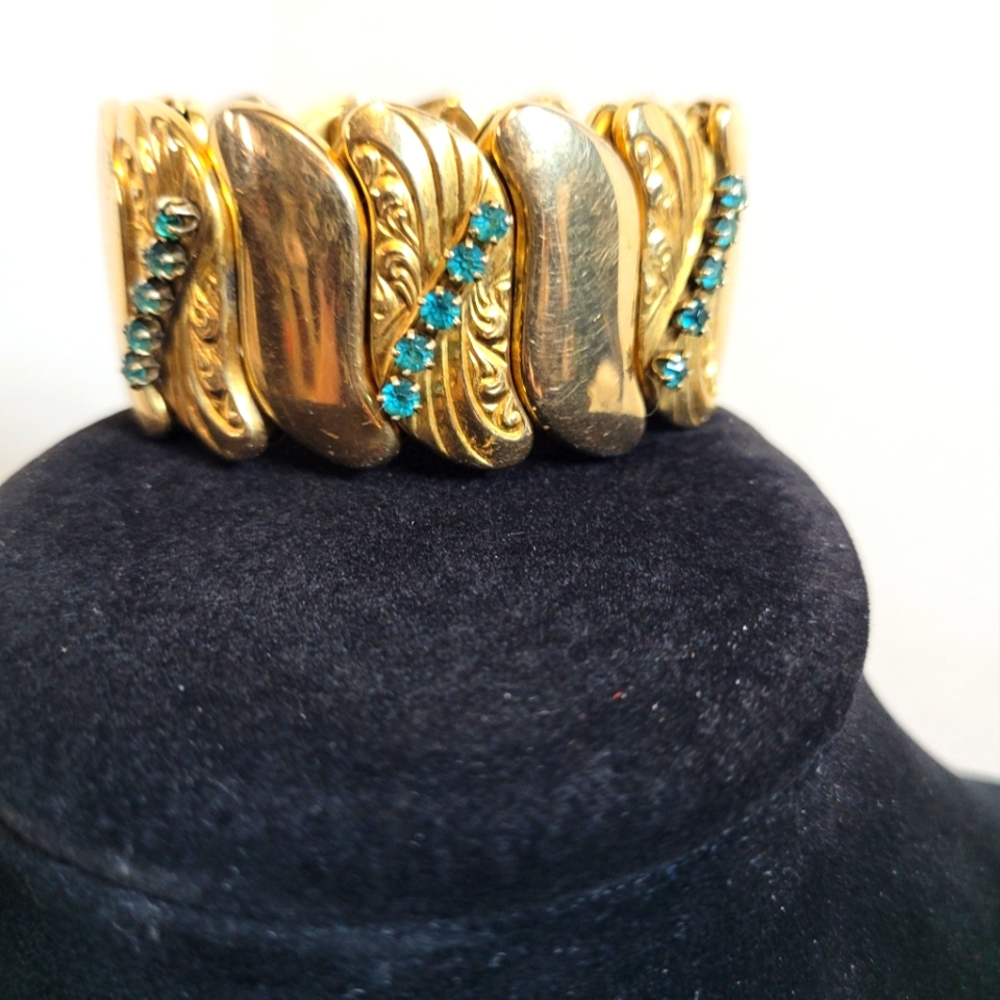 Bugbee & Niles Art Nouveau Gilded Expansion Bracelet